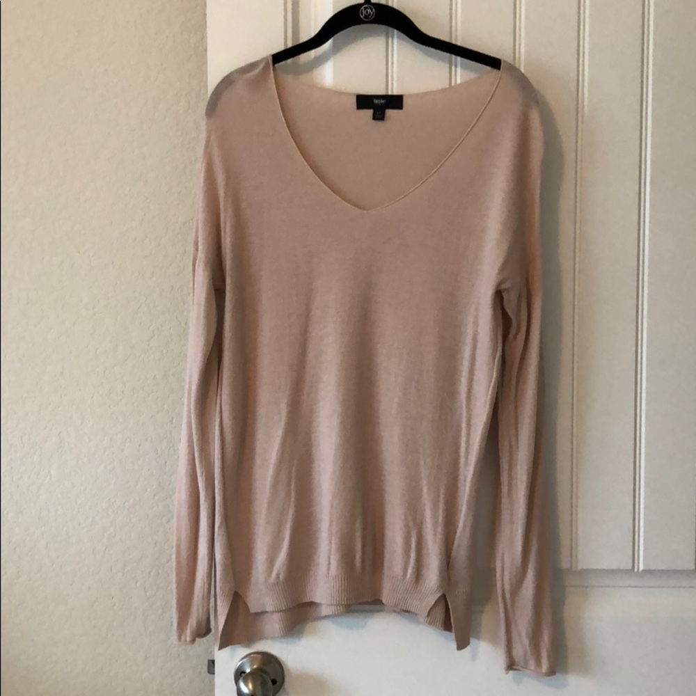 Mossimo Light Pink V Neck Sweater